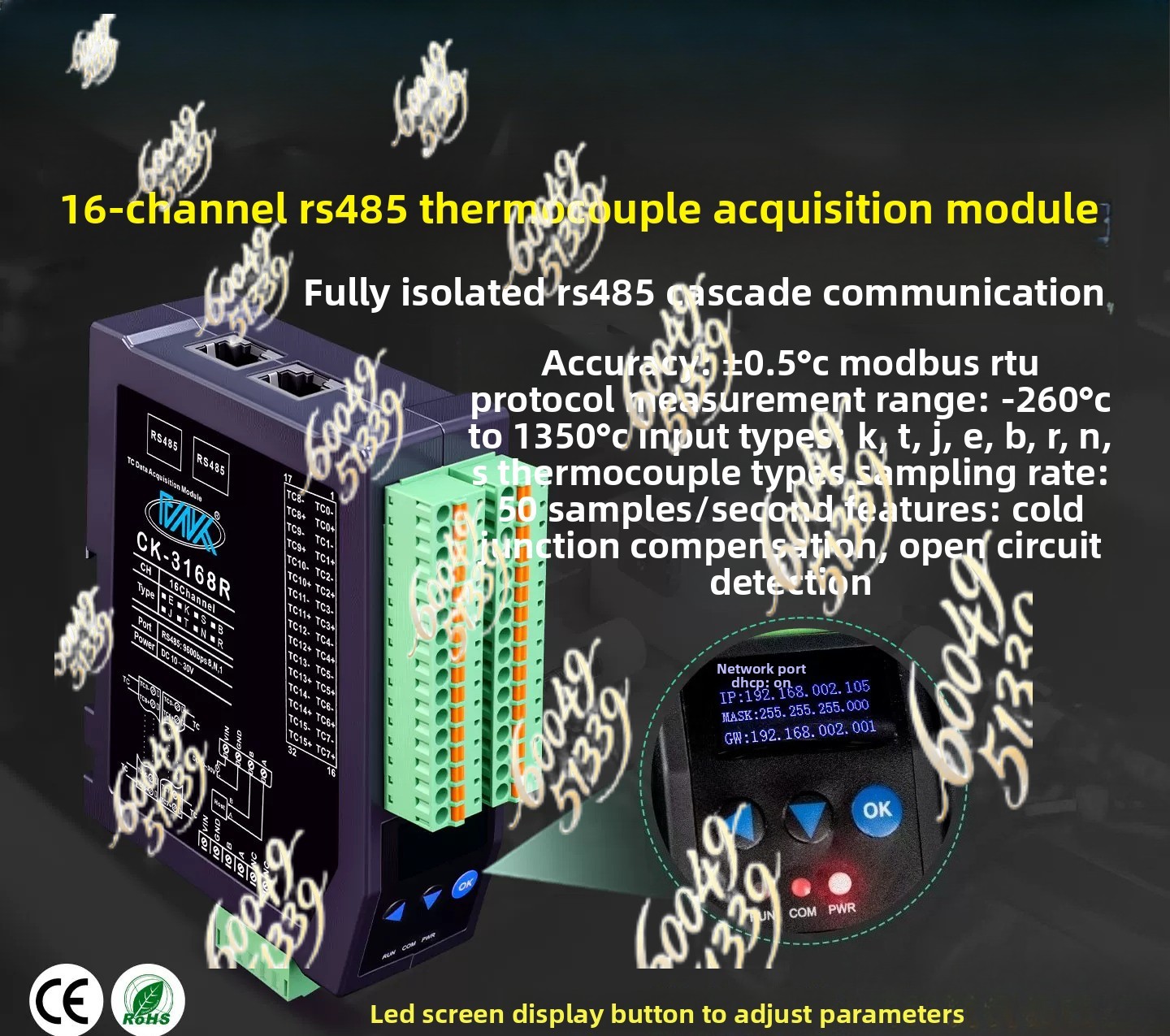 Modulo di temperatura a 8 cana - Power Over Ethernet recensione e prezzo